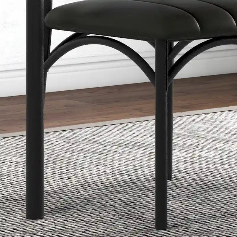 Keuken- en eettafelset voor 2 personen met gestoffeerde stoelen