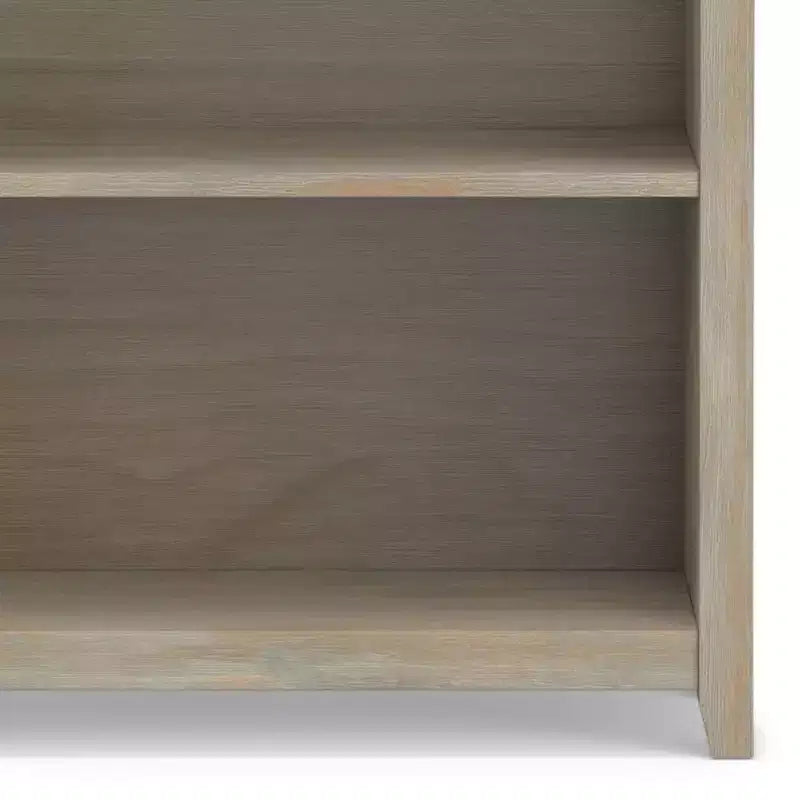 70-Zoll-Bücherregal aus massivem Holz mit fünf Fächern - lackierte Kiefer, 4 verstellbare Einlegeböden