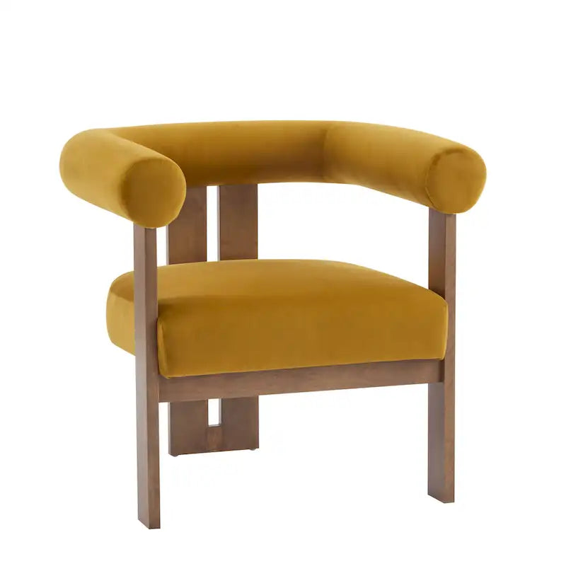 Poltrona d'accento moderna imbottita Gilbert con braccioli arrotondati di Christopher Knight Home