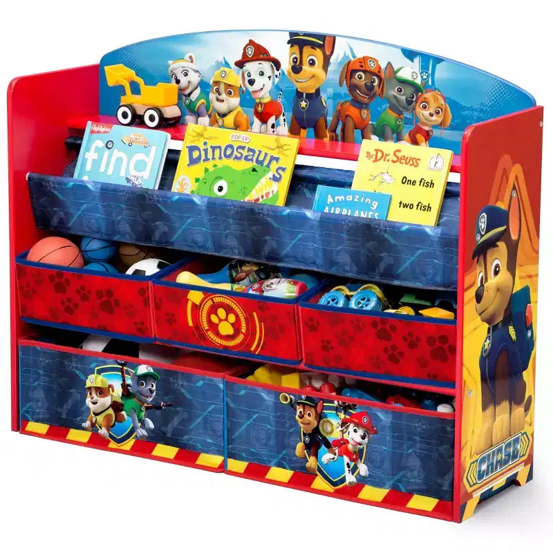 Bibliothèque et rangement à jouets Deluxe PAW Patrol de Delta Children