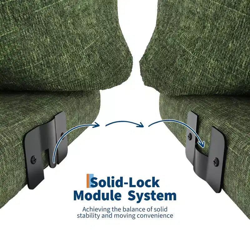 Modulares Zweisitzer-Sofa aus Chenille, Cloud-Couch mit hoch belastbarem Schaumstoff, platzsparendes Sofa ohne Gestell für Wohnung und Büro
