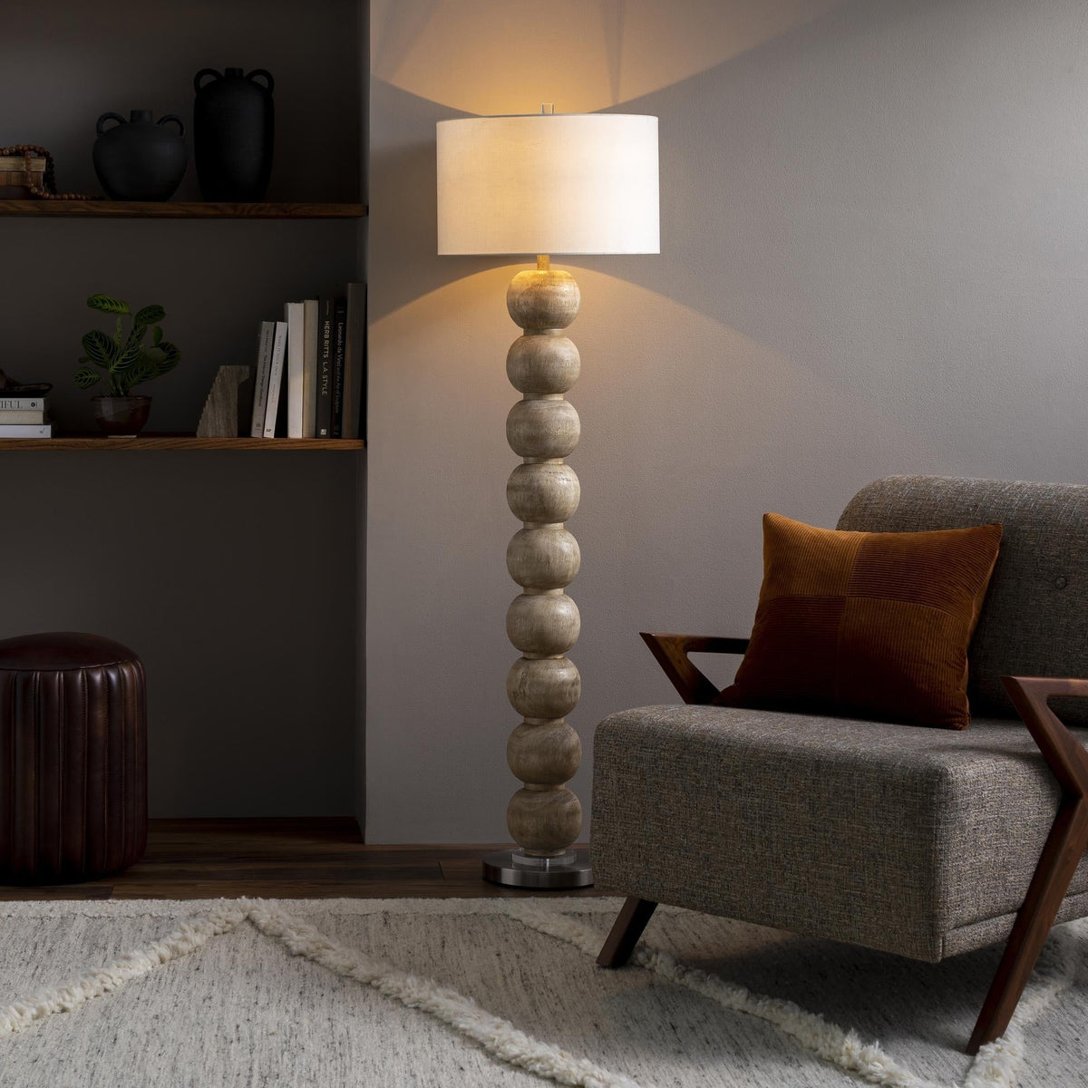 Becke Übergangs-Stehlampe mit Blasendesign