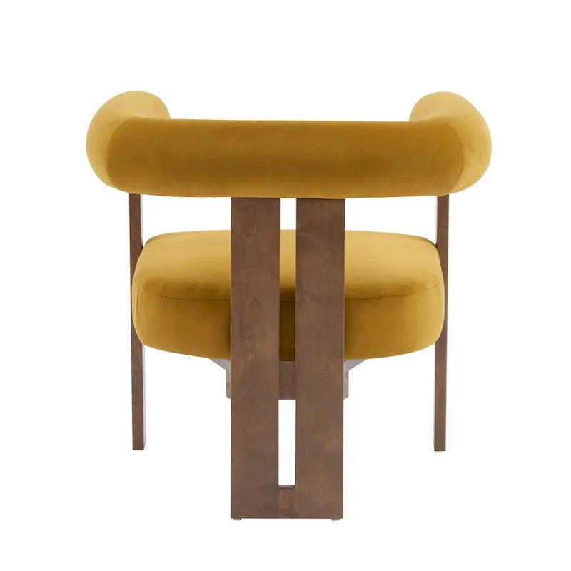Poltrona d'accento moderna imbottita Gilbert con braccioli arrotondati di Christopher Knight Home