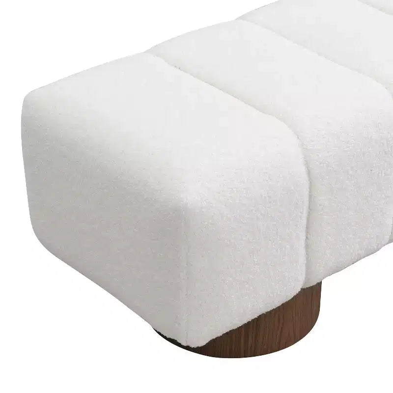 Banc de salle à manger contemporain multifonctionnel en chenille rembourrée Christopher Knight Home Gale 50