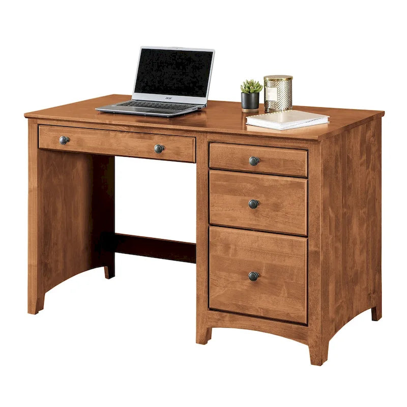 Arch+Haven bureau van massief hout met 4 laden
