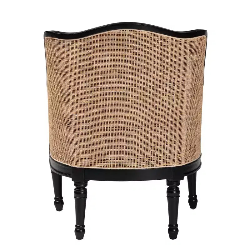 Fauteuil d’appoint en tissu et bois Elizette de bali & pari