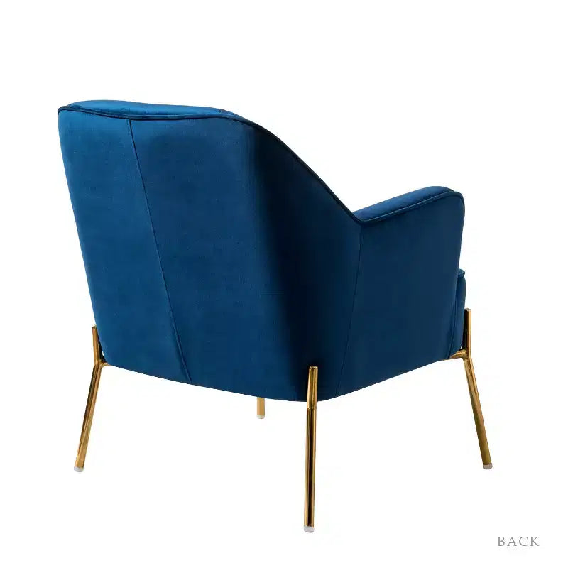 Odo comfortabele accentfauteuil van fluweel voor de woonkamer, met gestoffeerde, gevoerde zitting, set van 2 | Karat Home
