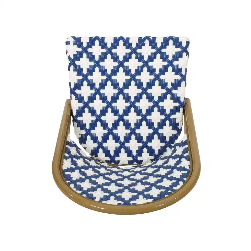 Sedie da bistrot Baron di Christopher Knight Home con rattan intrecciato e struttura in alluminio (set di 4)