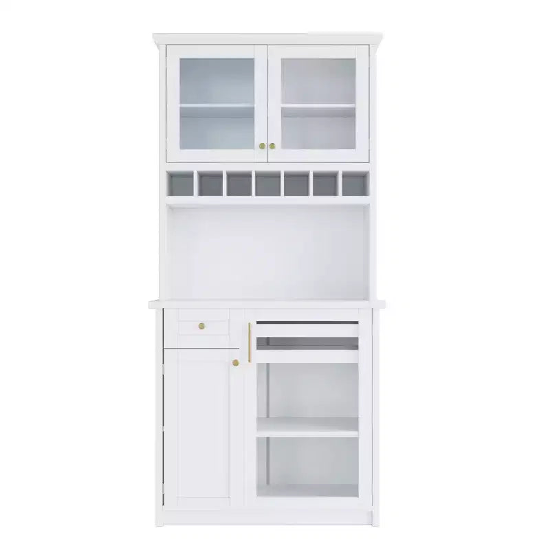 Küchenvorratsschrank, 75 hoch, mit Glastüren