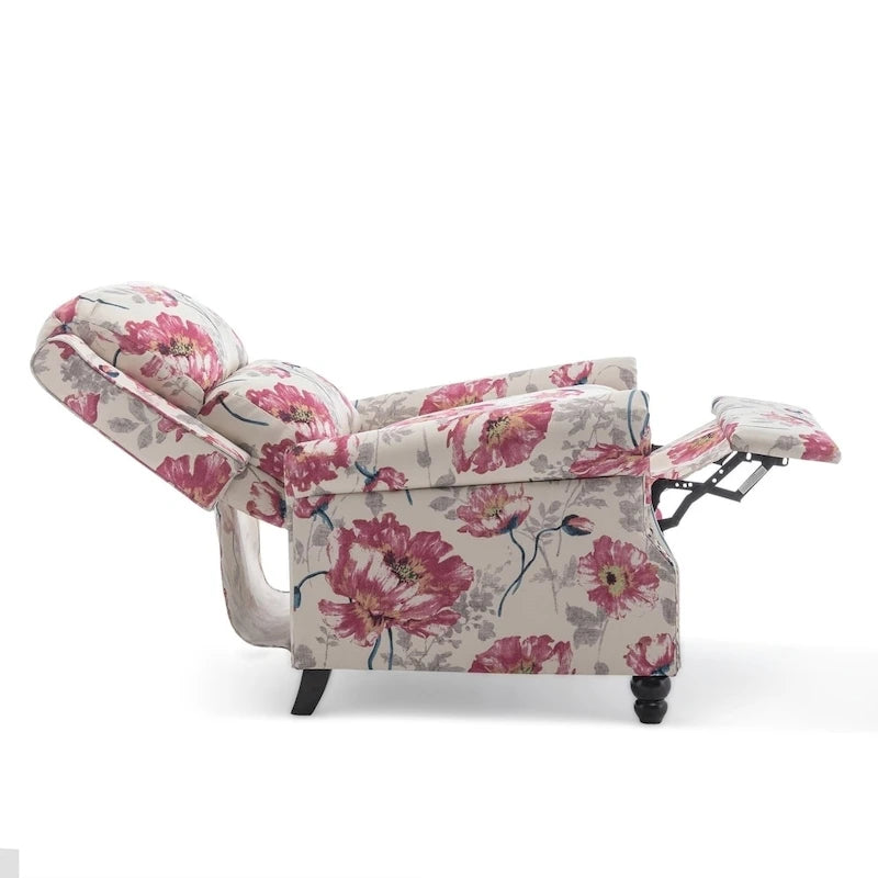 Set mit 2 modernen Relaxsesseln mit gepolstertem Sitz aus Kunstleder/Stoff