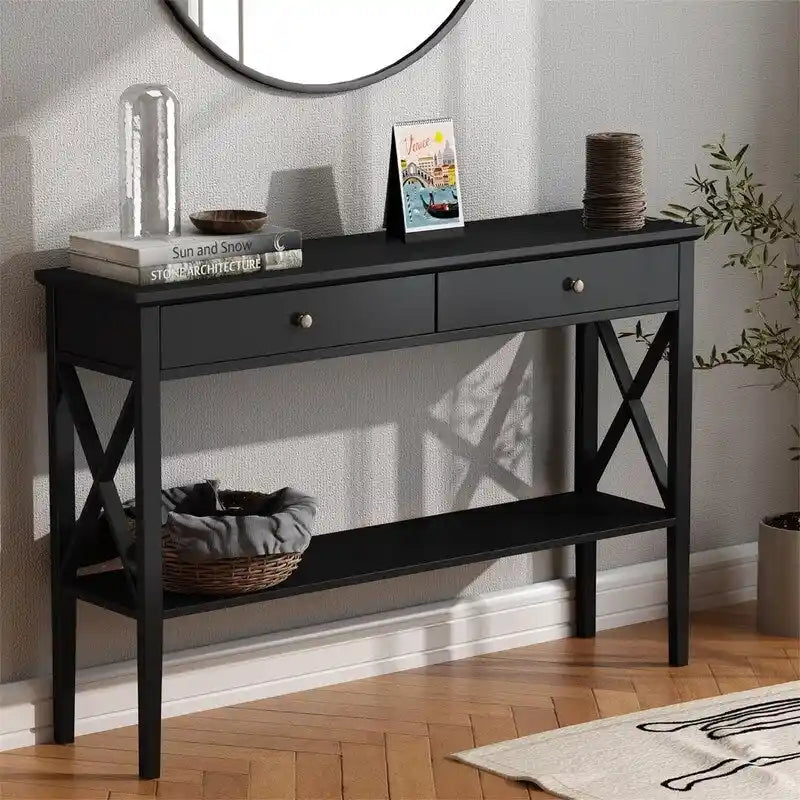 Table console de 47 avec tiroirs - 11.81D x 47.24W x 31.5H