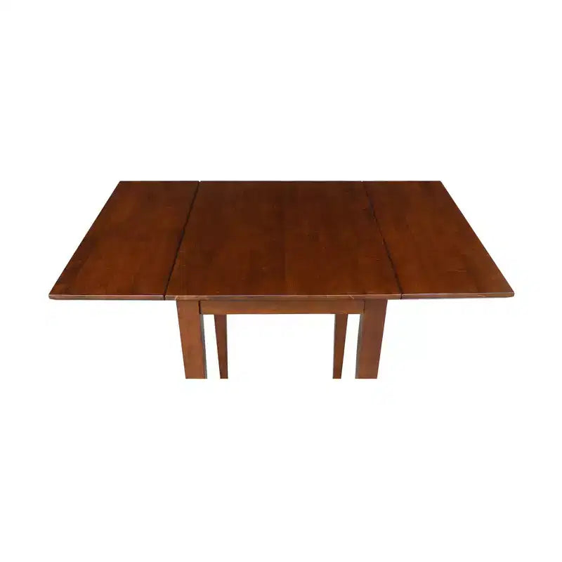 Espressobrauner Esstisch mit Klappplatten, für 4 Personen