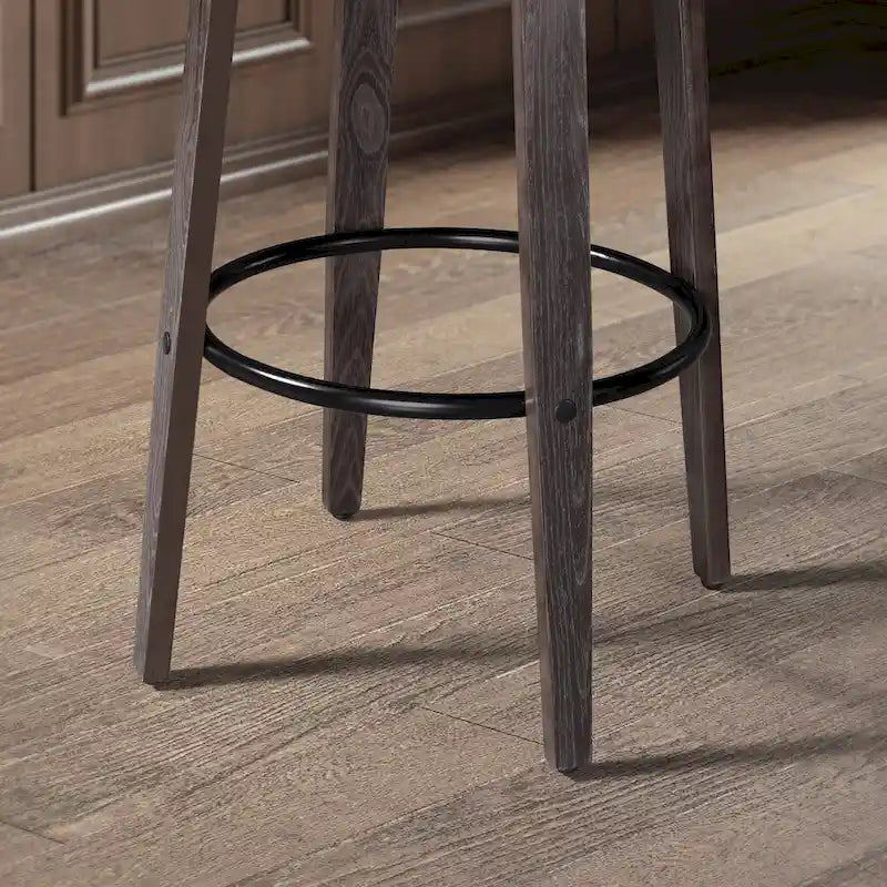 Art Leon drehbare Tresenhocker im Mid-Century-Modern-Stil (2er-Set)