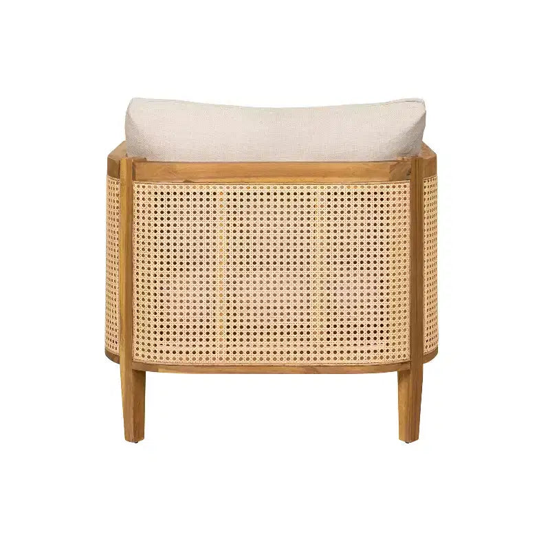 Christopher Knight Home Maciej 3-teiliges rustikales Outdoor-Sitzset aus Akazienholz und Rattan