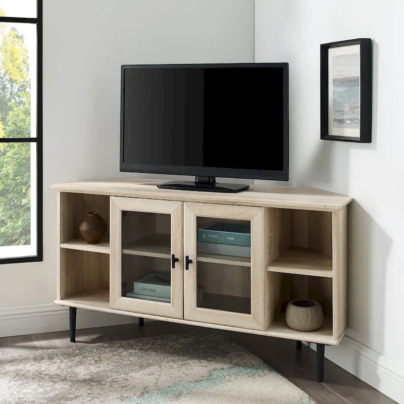 Middlebrook Eck-TV-Ständer mit Glastür, 48 Zoll