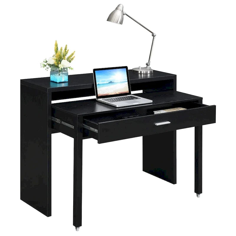 Convenience Concepts Newport JB-console-/schuifbureau met lade en verhoging