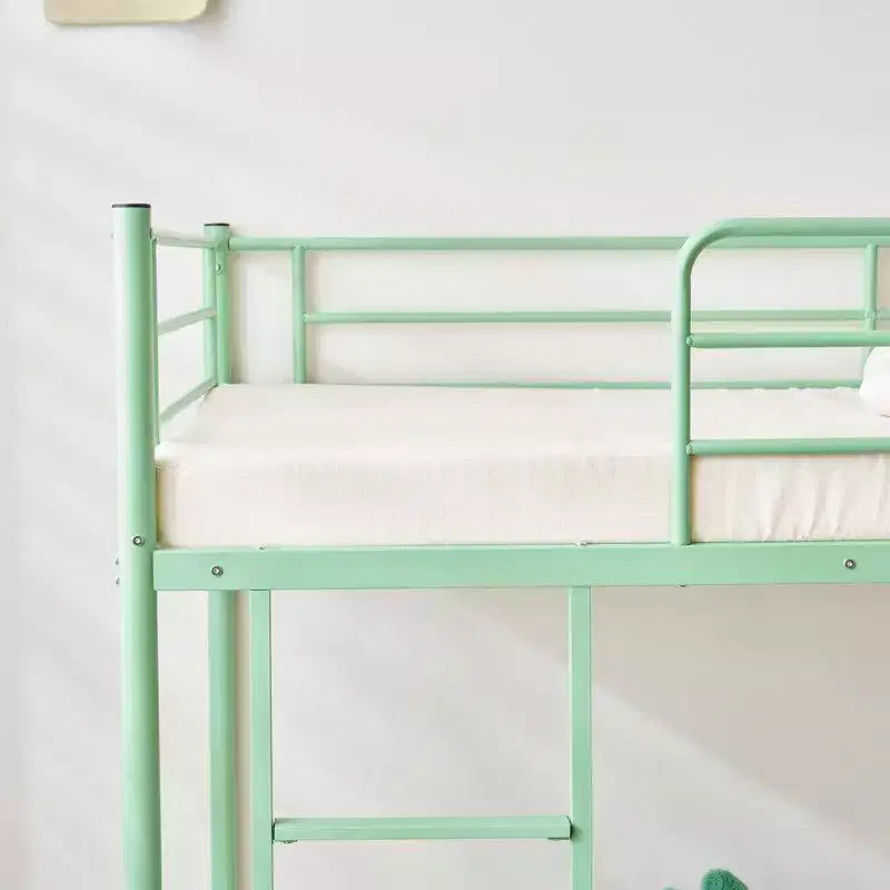 Lit superposé en acier Karl Home, 1 place au-dessus d’une place, avec échelle, pour chambre ou dortoir, enfants et adultes