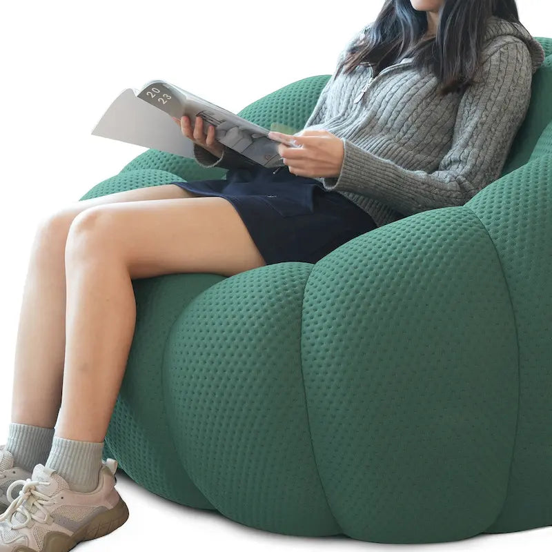 2er-Set 3D-Wabenstoff-Bubble-Sofas, 3-Sitzer-Sofa und Einzelsessel fürs Wohnzimmer