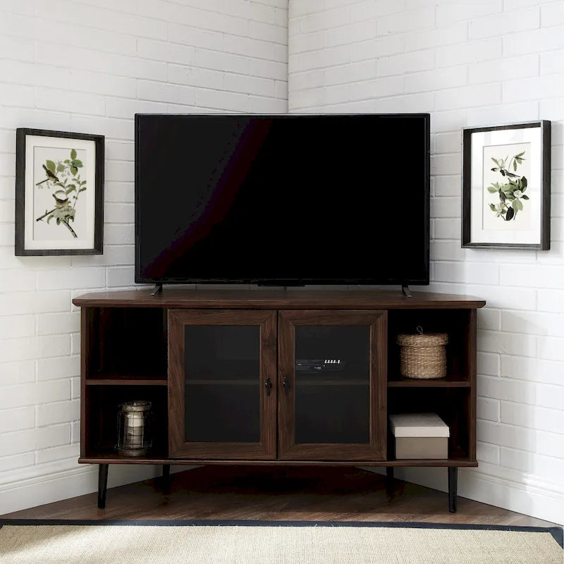 Middlebrook Eck-TV-Ständer mit Glastür, 48 Zoll