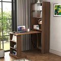 GDFStudio Sinclair moderne houten opklapbare studeertafel van 36 met opbergruimte