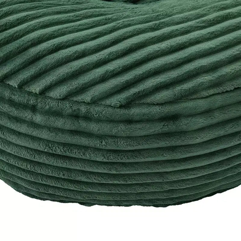 Sitzsacksofa für Erwachsene und Kinder, übergroßer Cord-Sitzsack mit 3 Kissen und Armlehnen für Wohnzimmer und Schlafzimmer - ModernLuxe