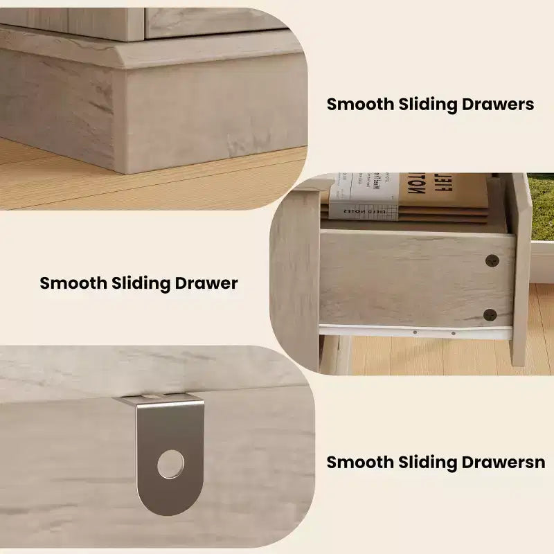 Moderne ladekast voor de slaapkamer met 8 lades, houten opbergmeubel voor de kledingkast, brede ladekast