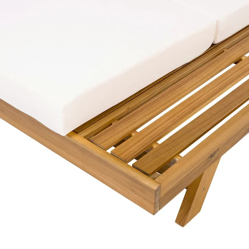 Christopher Knight Home- Michael Outdoor-Chaiselongue-Set aus Akazienholz, 2-teilig
