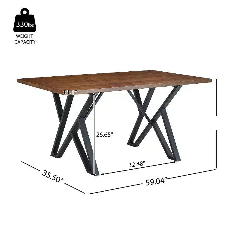 Set da pranzo da 5 pezzi con 4 sedie e tavolo rotondo/quadrato, nero+naturale/noce-ModernLuxe