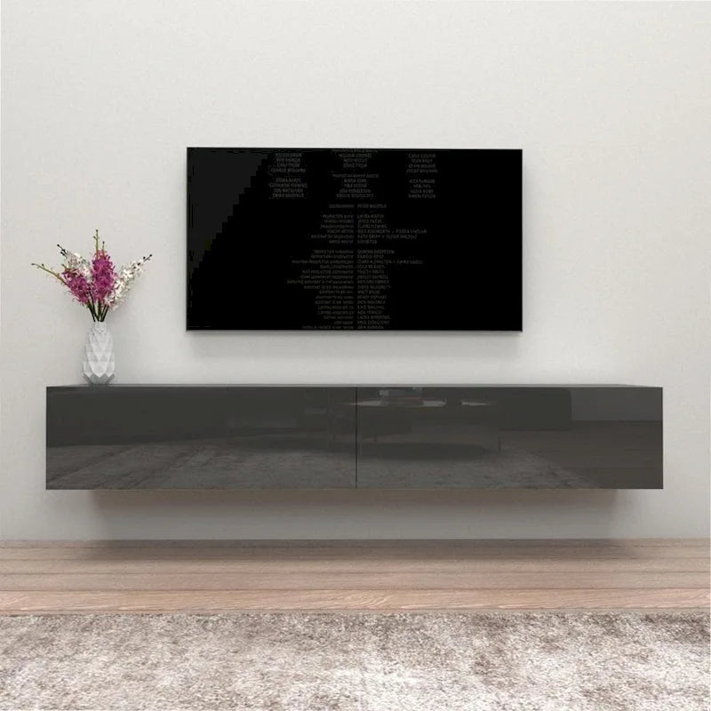 Berno 71-Zoll-TV-Wandhalterung im modernen Hochglanzdesign