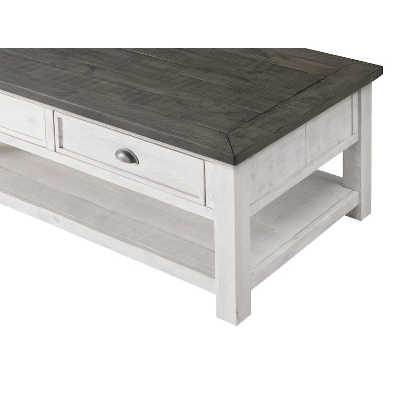 The Gray Barn Downington Couchtisch aus Massivholz mit 2 Schubladen