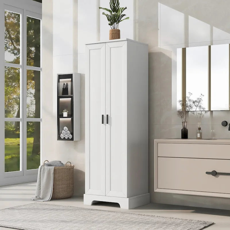 Armoire de rangement de salle de bain à deux portes