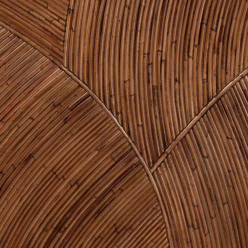 bali & pari Seana vrijstaand hoofdbord van rotan voor queensize bed, donkerbruin: geen montage, MDF-frame, plaatselijk reinigen