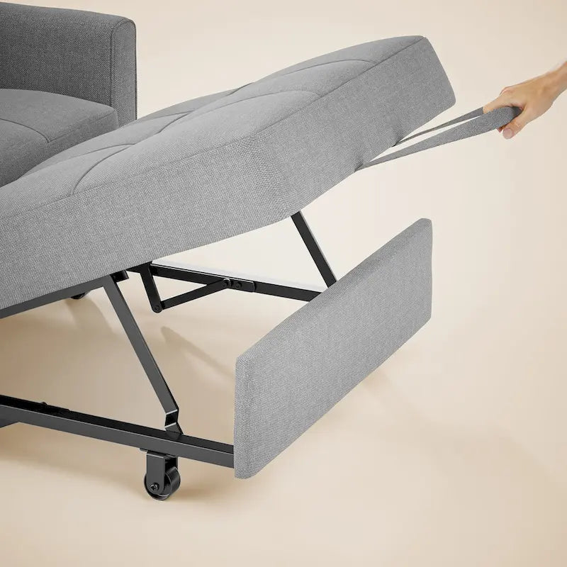 3-in-1-Ausziehbarer Schlafsessel mit Schlaffunktion, umwandelbares, verstellbares und faltbares Polstersofa
