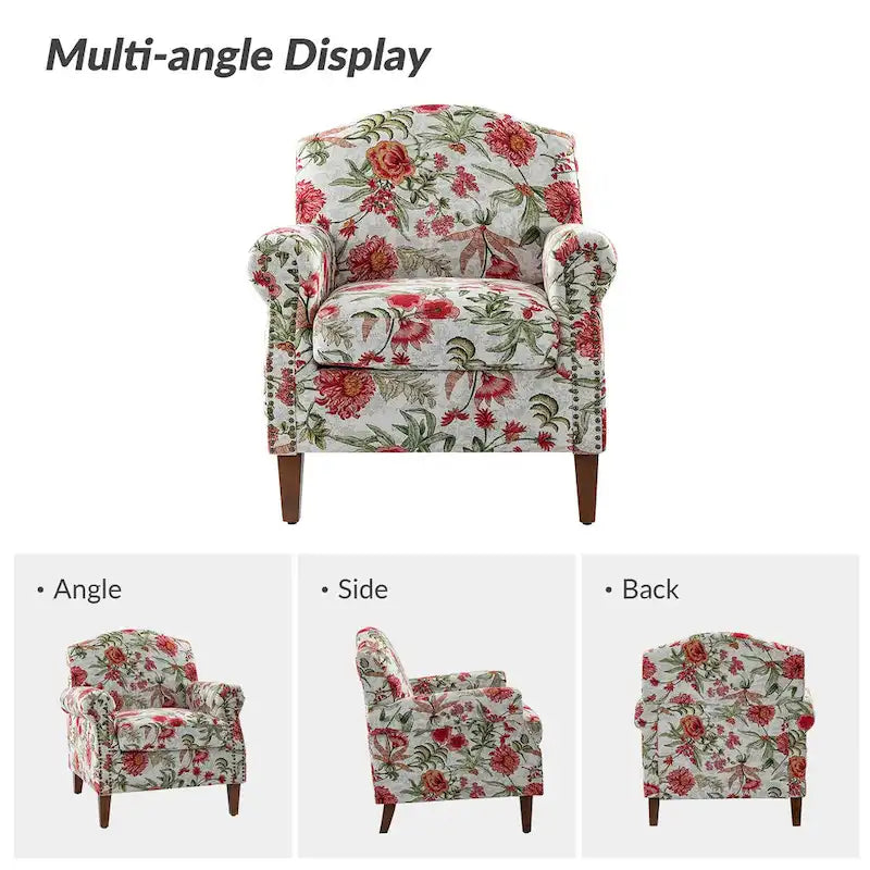 Giampiero fauteuil voor de woonkamer met siernagels, set van 2, van HULALA HOME