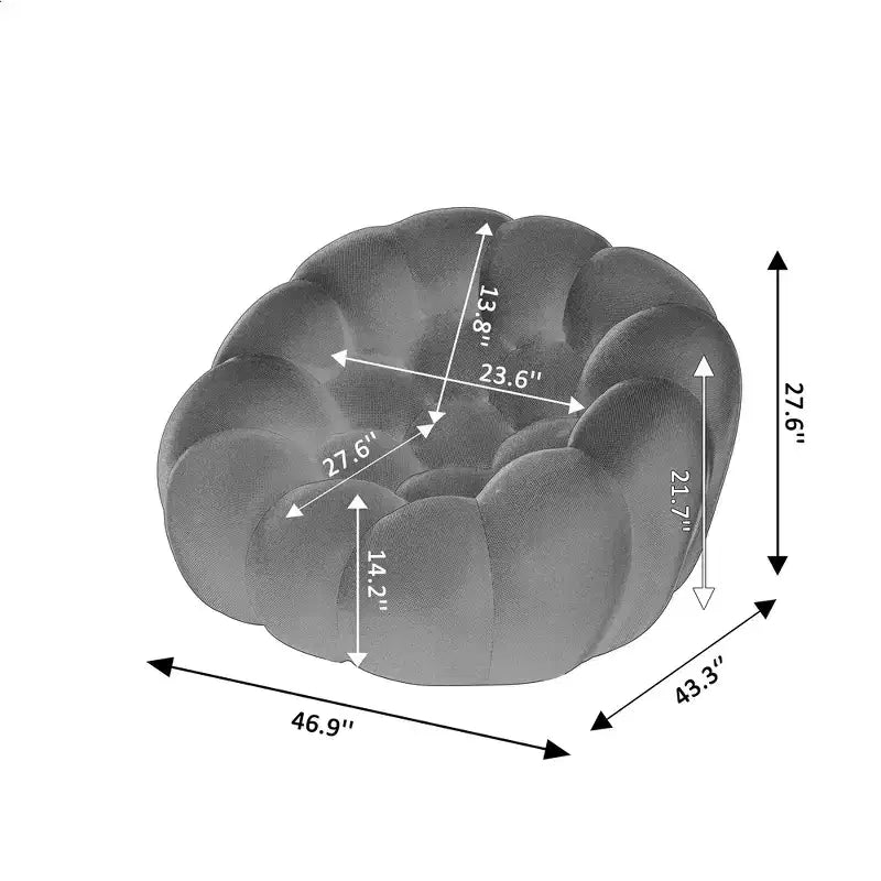 Modernes 2-Sitzer-Bubble-Sofa, gepolstert, mit 3D-Textilgewebe für das Wohnzimmer