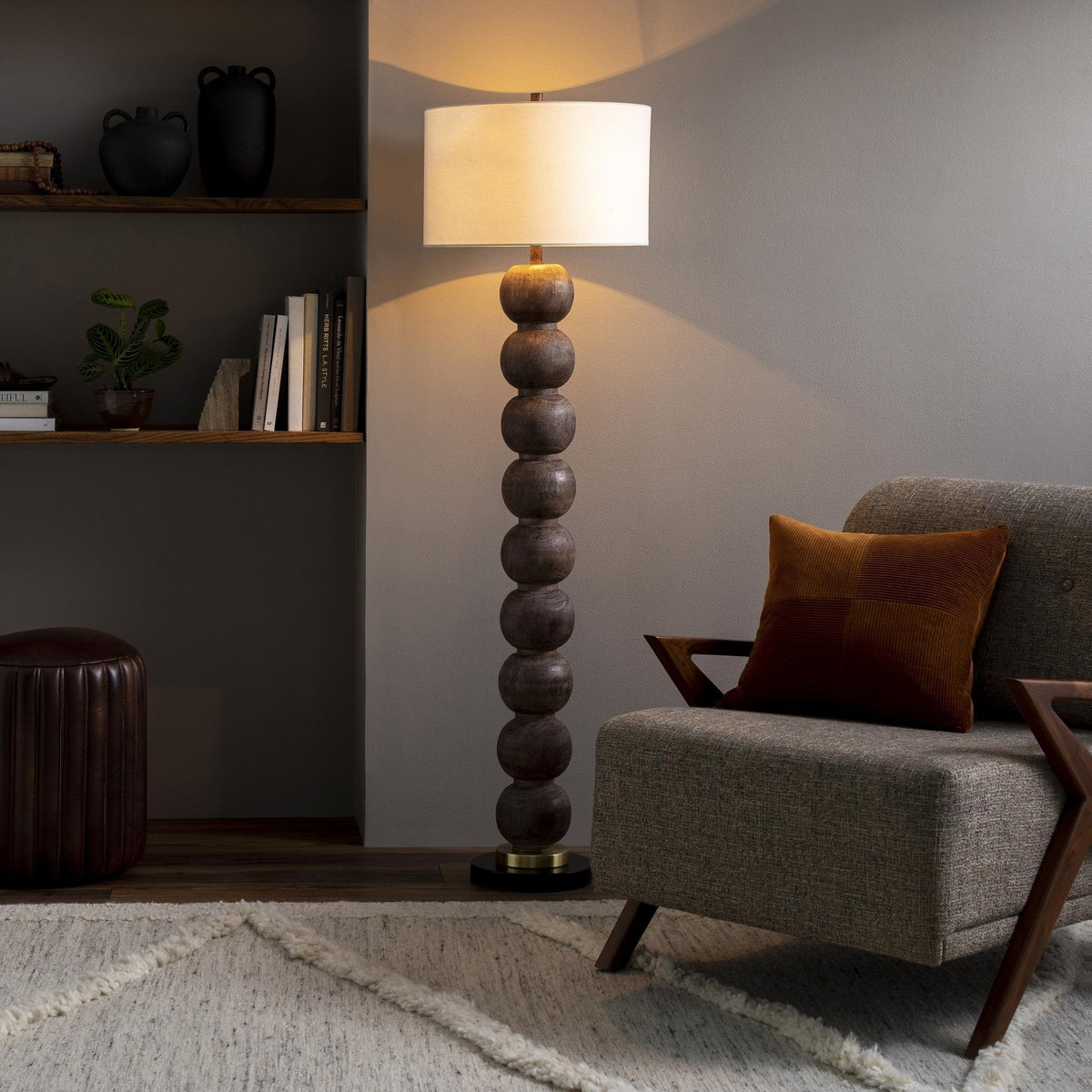 Becke Übergangs-Stehlampe mit Blasendesign