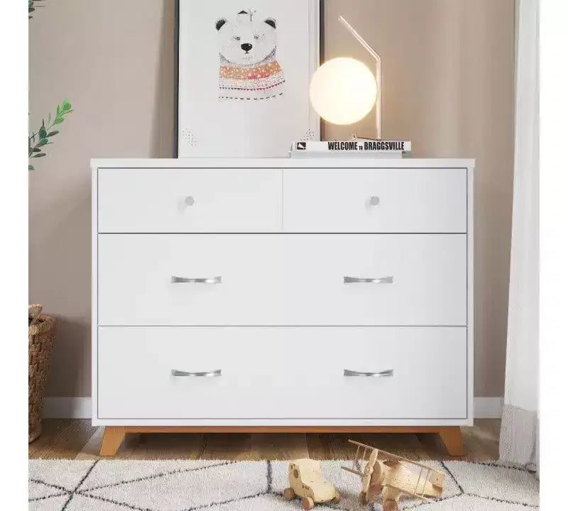 Child Craft SOHO 2-teiliges Babyzimmer-Set, mit 4-in-1-Gitterbett und Kommode mit 3 Schubladen