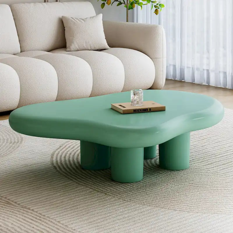 48.5 moderner Couchtisch in Wolkenform mit 4 Beinen