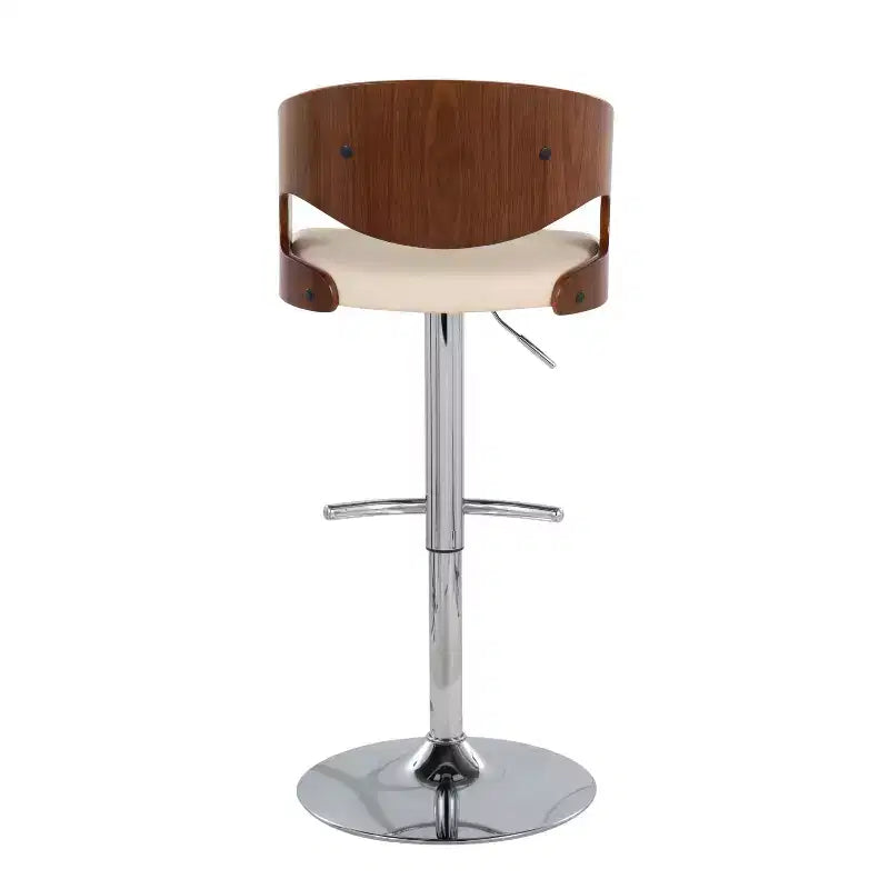 2er-Set Pino Mid - verstellbarer Barhocker im Mid-Century-Modern-Stil mit Drehfunktion - Lumisource