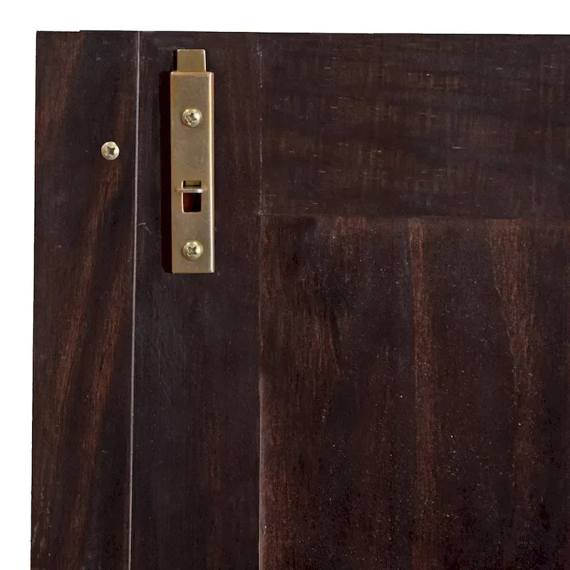 Armadio a 3 ante - Bianco/Mocha/Java - Legno massello