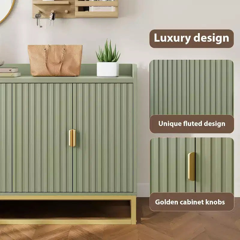 Dressoirkast met opbergruimte, 4 deuren, 47.2 breed, moderne mediakast