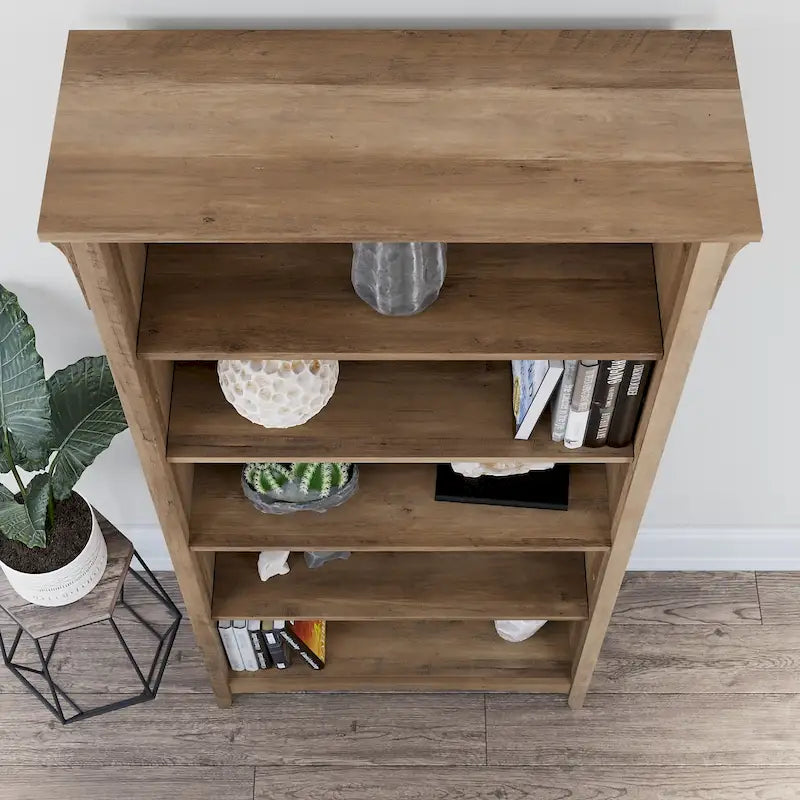 Hoge Salinas-boekenkast met 5 planken (set van 2) van Bush Furniture