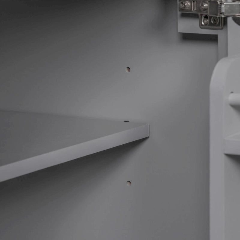 Meuble-lavabo de salle de bain avec vasque à poser et tiroir basculant