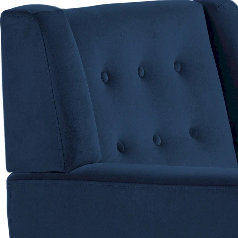 Set van 2 fluwelen fauteuils met armleuningen voor de woonkamer