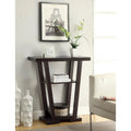 Newport V-consoletafel met planken van Convenience Concepts