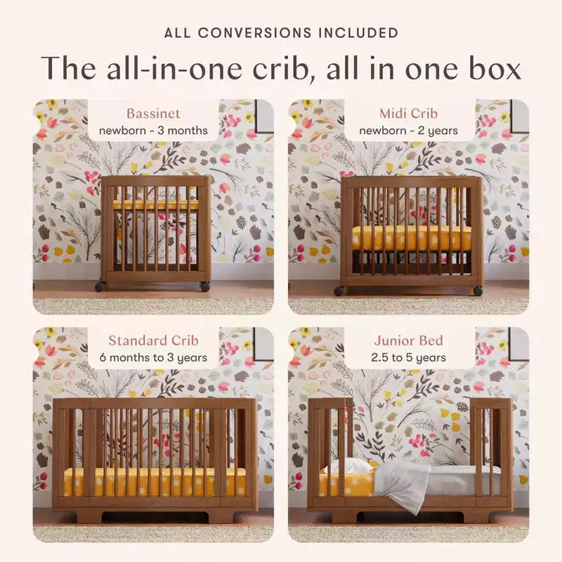 Lettino convertibile Babyletto Yuzu 8 in 1 con kit di conversione per tutte le fasi