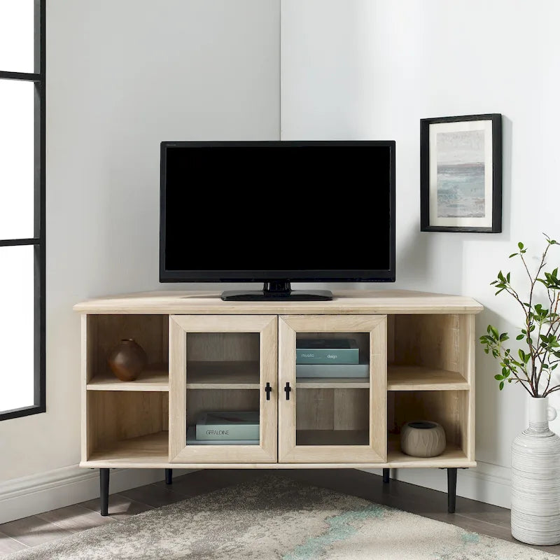 Middlebrook Eck-TV-Ständer mit Glastür, 48 Zoll
