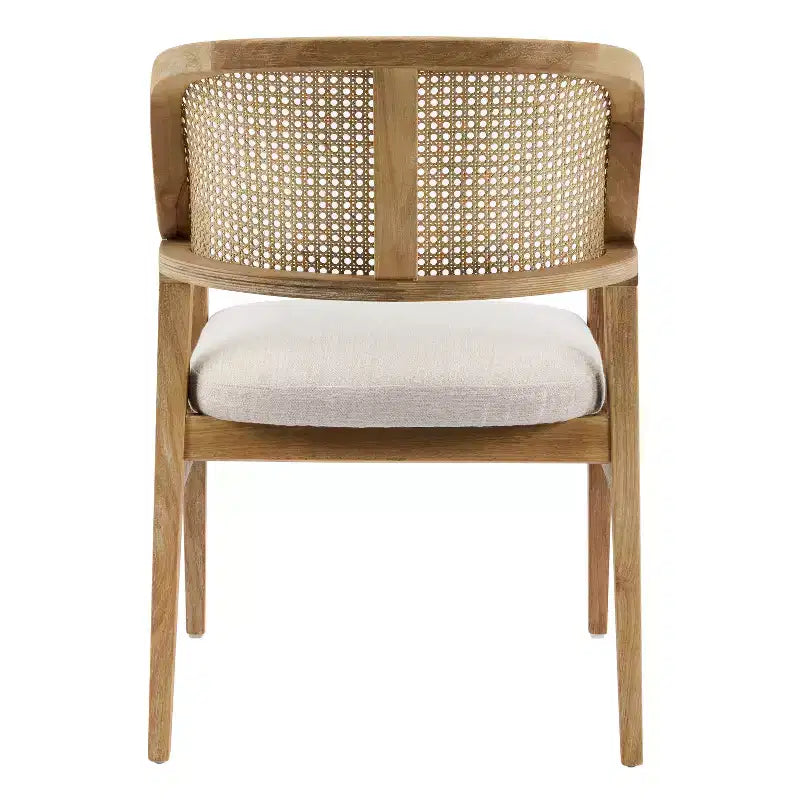 Ensemble de salle à manger extensible 5 pièces en bois moderne du milieu du siècle Christopher Knight Home Bennett avec table et 4 chaises rembourrées à dossier en cannage