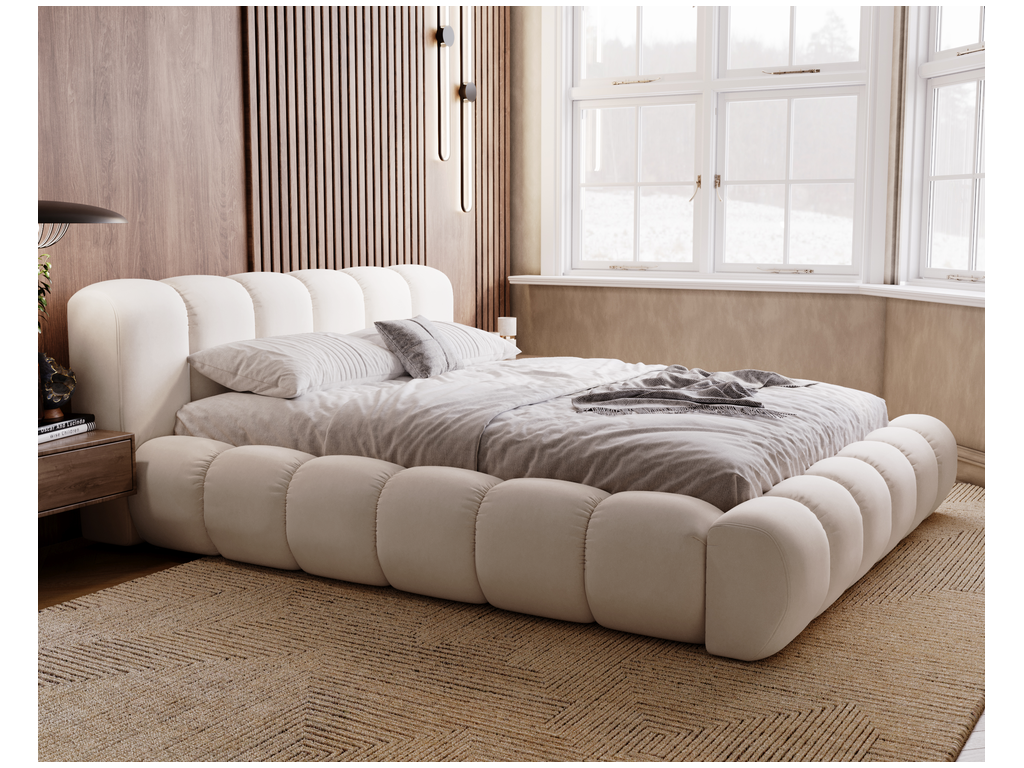 Decoopale Bett mit - Creme