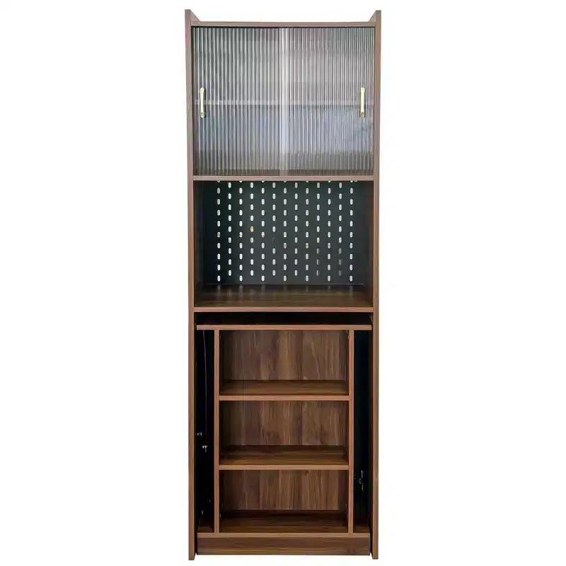 GDFStudio Sinclair moderne houten opklapbare studeertafel van 36 met opbergruimte